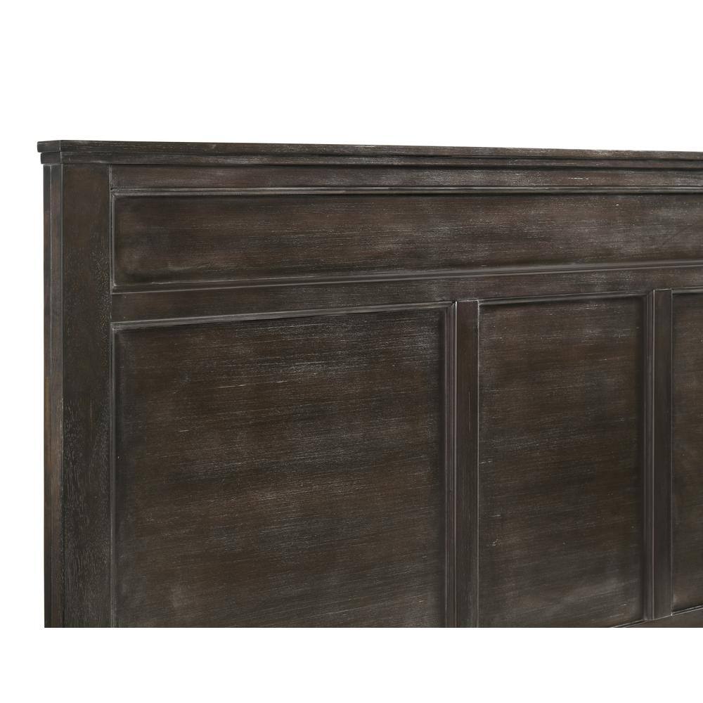 Angle. New Classic Furniture - Furniture Andover Twin Size Solid Wood Bed in Nutmeg - Nutmeg.
