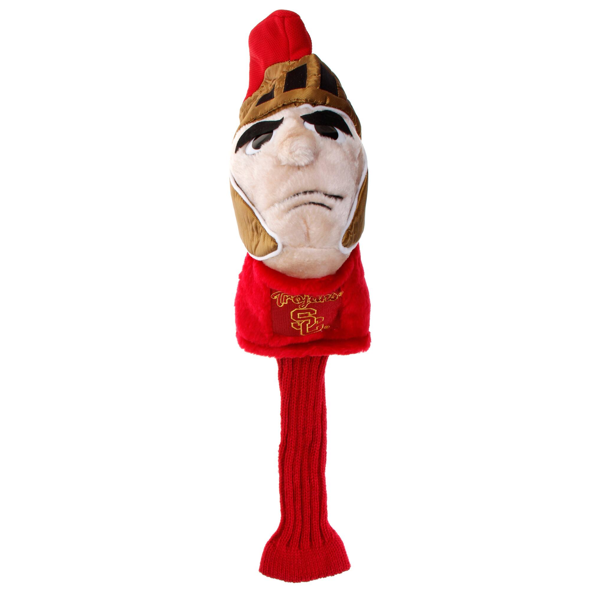 Front. Team Golf - USC Trojans Mascot Golf Club Head Cover - Multicolor.