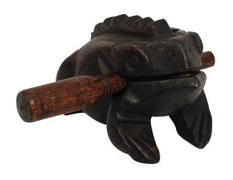 Tycoon Percussion Large Frog Guiro, Wooden Construction, Produces ...