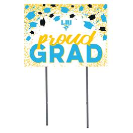 Jardine - LIU Sharks 18" x 24" Proud Grad Yard Sign - White