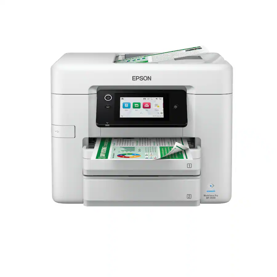 Workforce Pro Top Epson WorkForce Pro WF 4930 Wireless All in One Inkjet Printer White ...