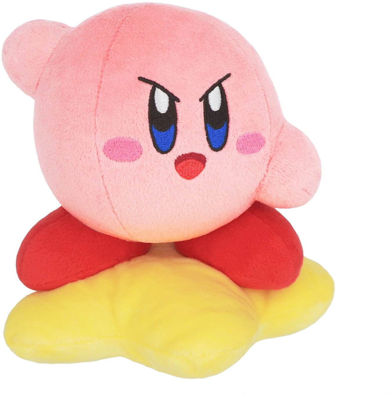 Alt View 3. Kirby - Sanei Boeki: Kirby: Plush Toy ALL STAR COLLECTION KP71 Kirby (S) Warp Star.