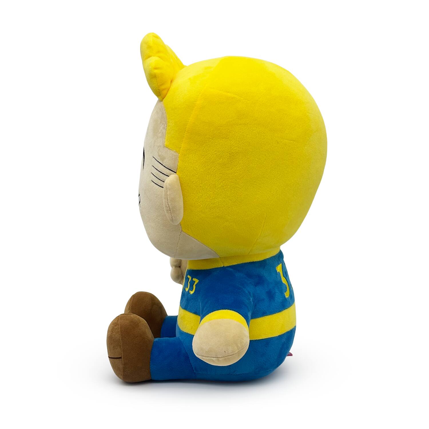 Left. Youtooz - Fallout Vault Boy 16" Plush - Yellow/Blue/Brown.