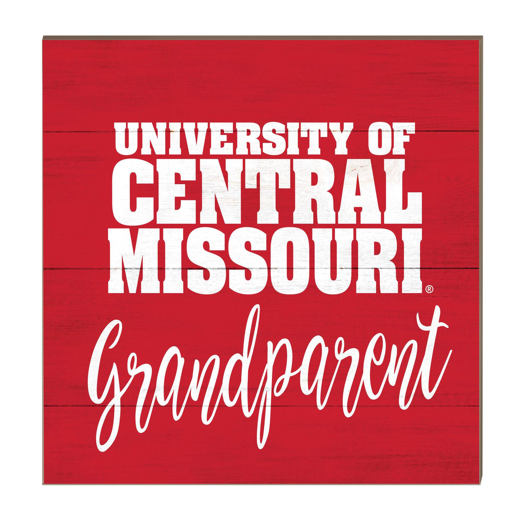 Central Missouri Mules 10'' x 10'' Grandparent Plaque