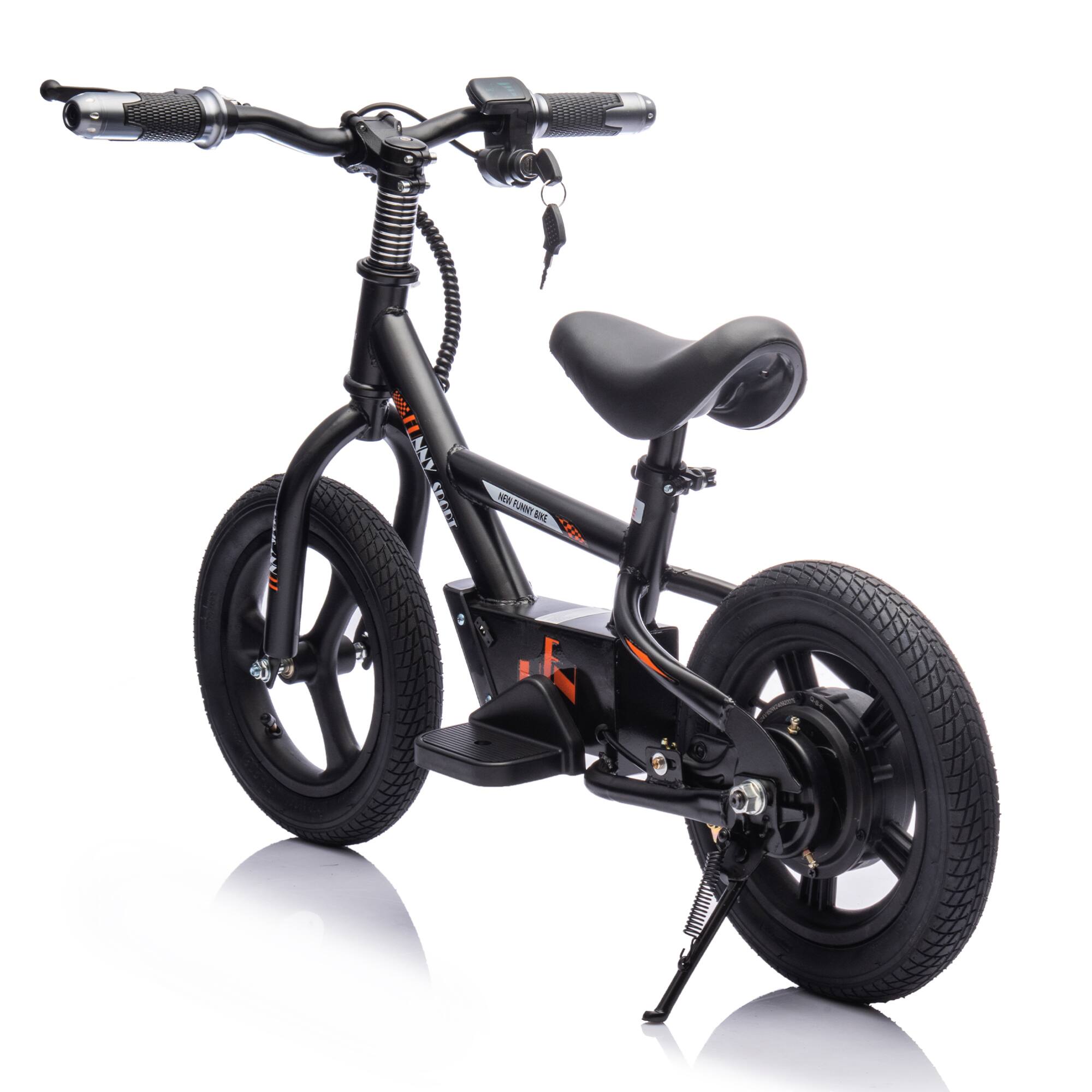 The text on the image reads:

"NEW FUNNY BIKE"