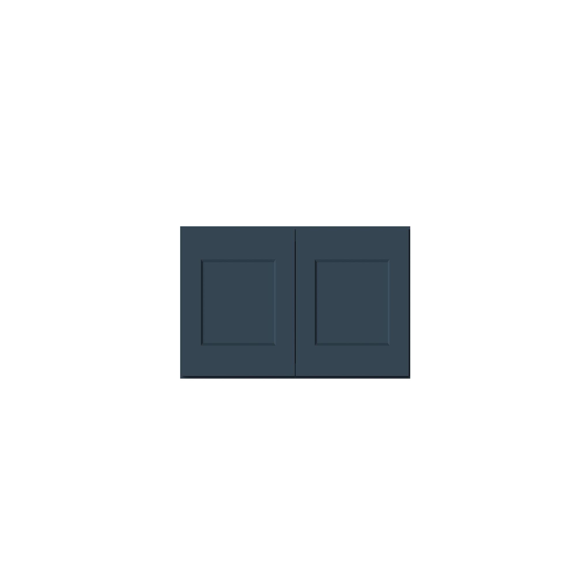 Alt View 1. Boyel Living - 36-in W x 15-in H x 27-in D Shaker RTA Kitchen Deep Wall Cabinet with Soft-Close - Charcoal Blue.