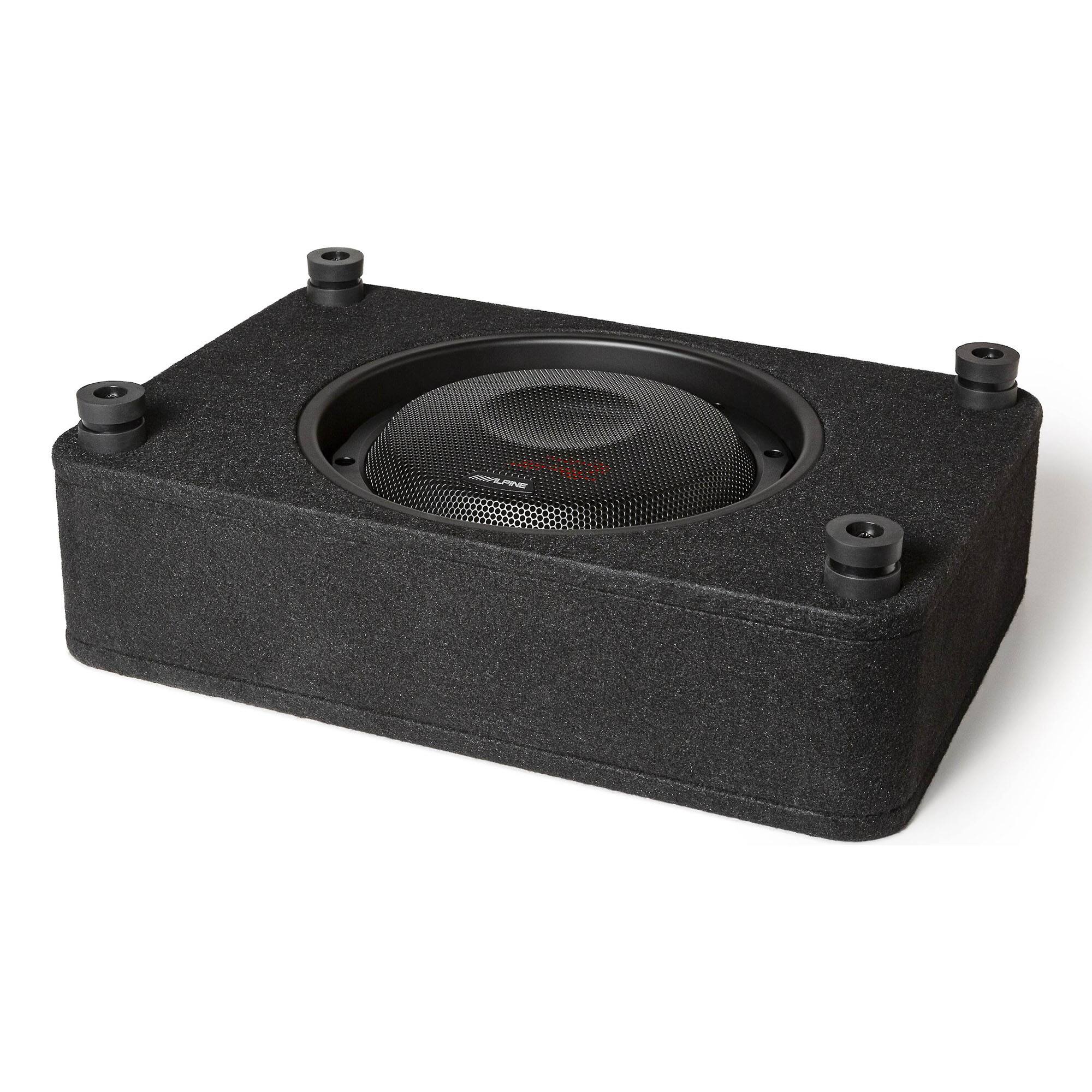Alt View 2. Alpine - Alpine RS-SB10 10" Alpine Halo R-Series "R2" Preloaded Subwoofer Enclosure - Black/Gray.