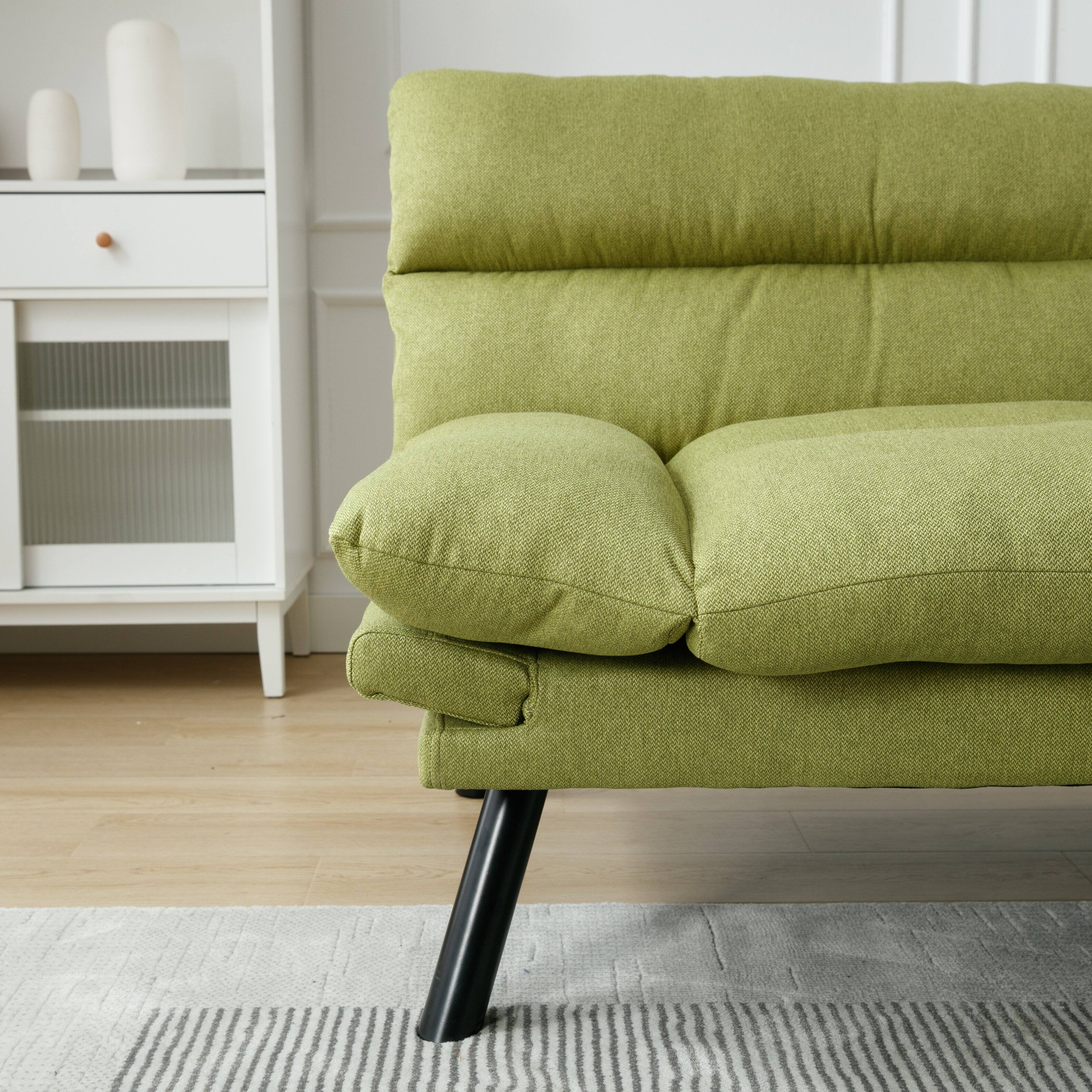 Alt View 6. Tiramisubest - Bedroom furniture,Living room furniture,sofa with thick cushion,Sofa bed,Sleeper sofa with metal feet,Green - Green.
