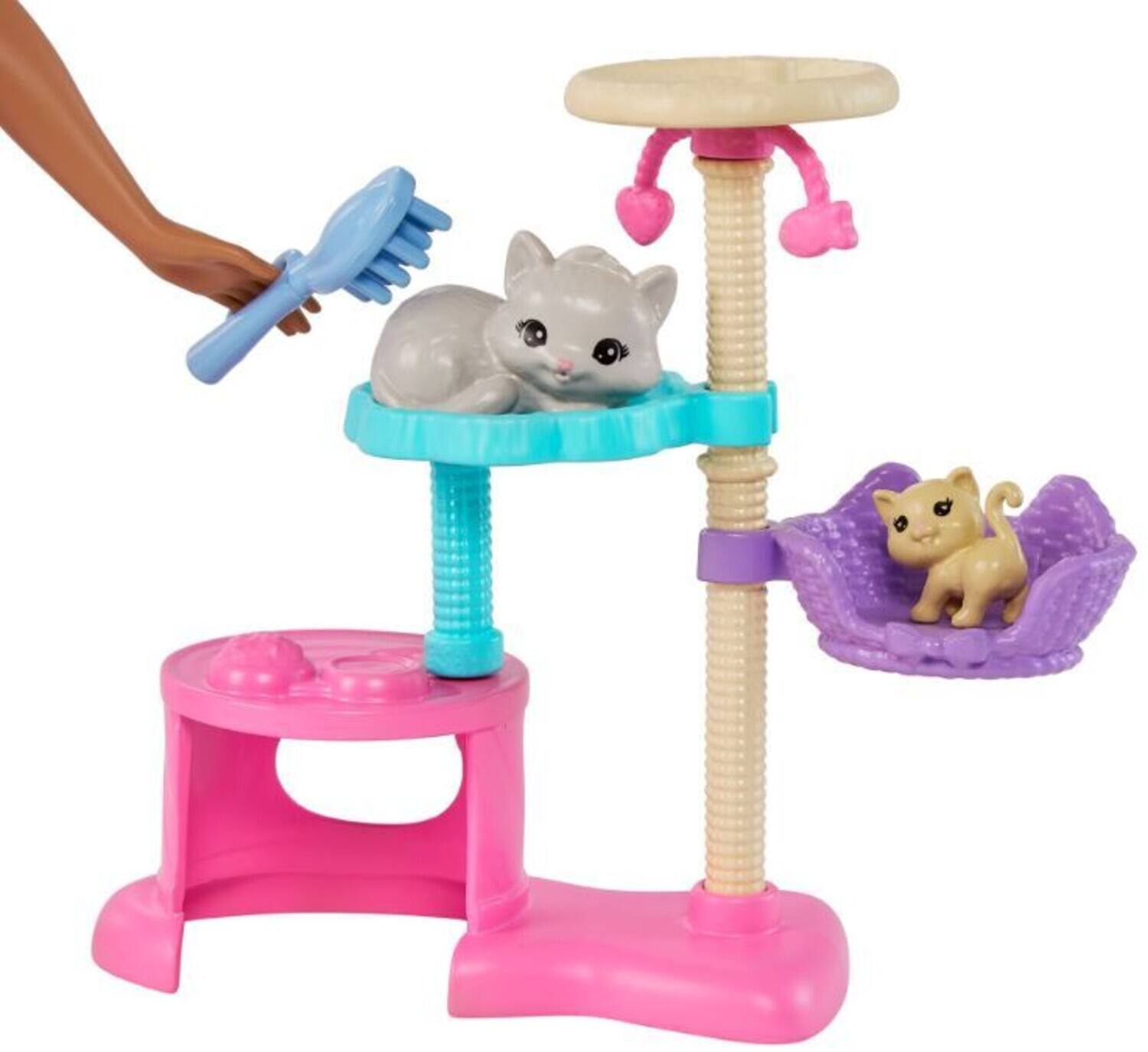 Alt View 2. Mattel - Barbie Kitty Condo Playset, Brunette   - Collectibles - Multicolor.