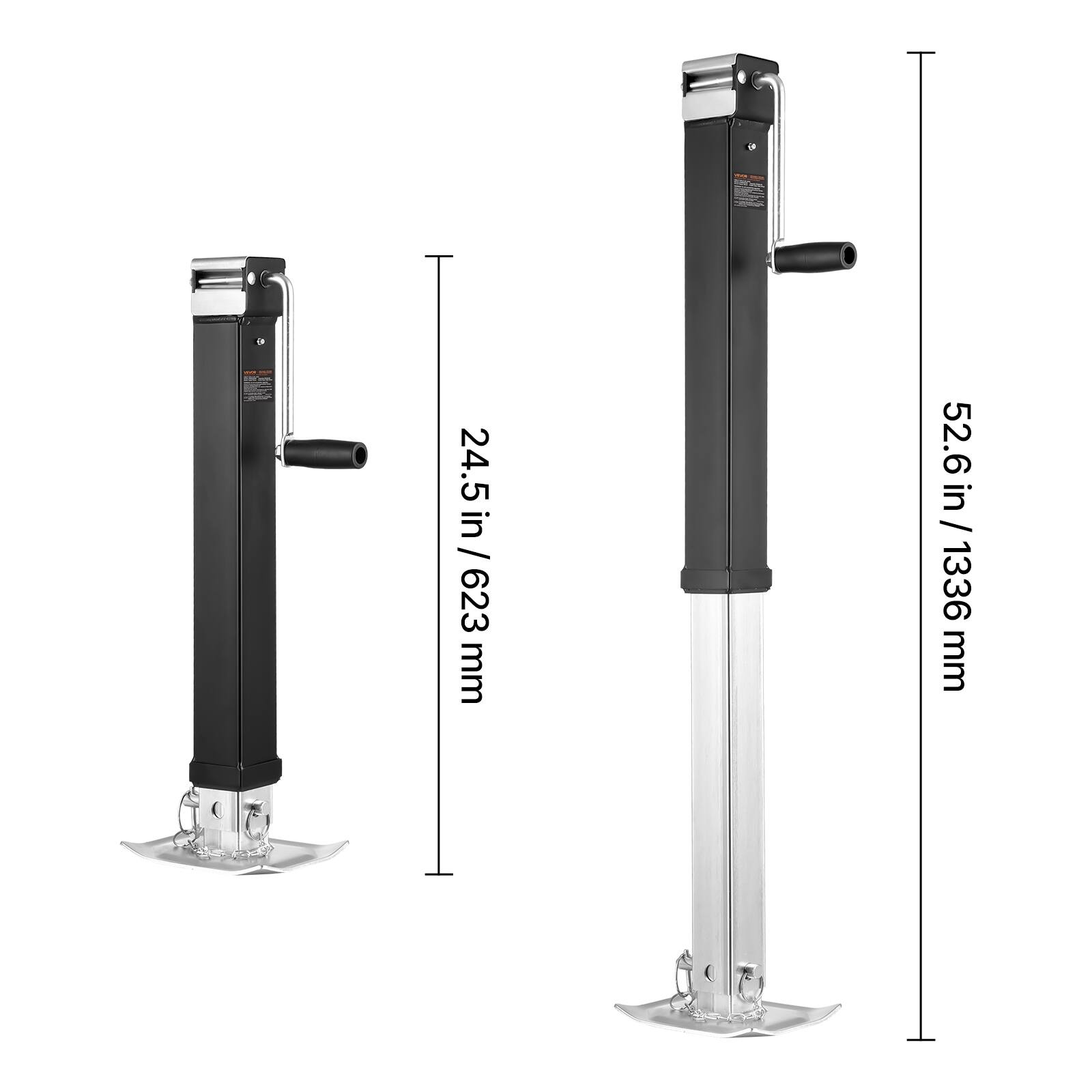 24.5 in / 623 mm  
52.6 in / 1336 mm