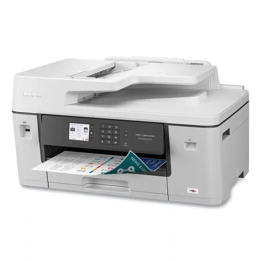 Printer Gray Brother Business Color All in One Inkjet Printer Gray MFC-J6540DW ...