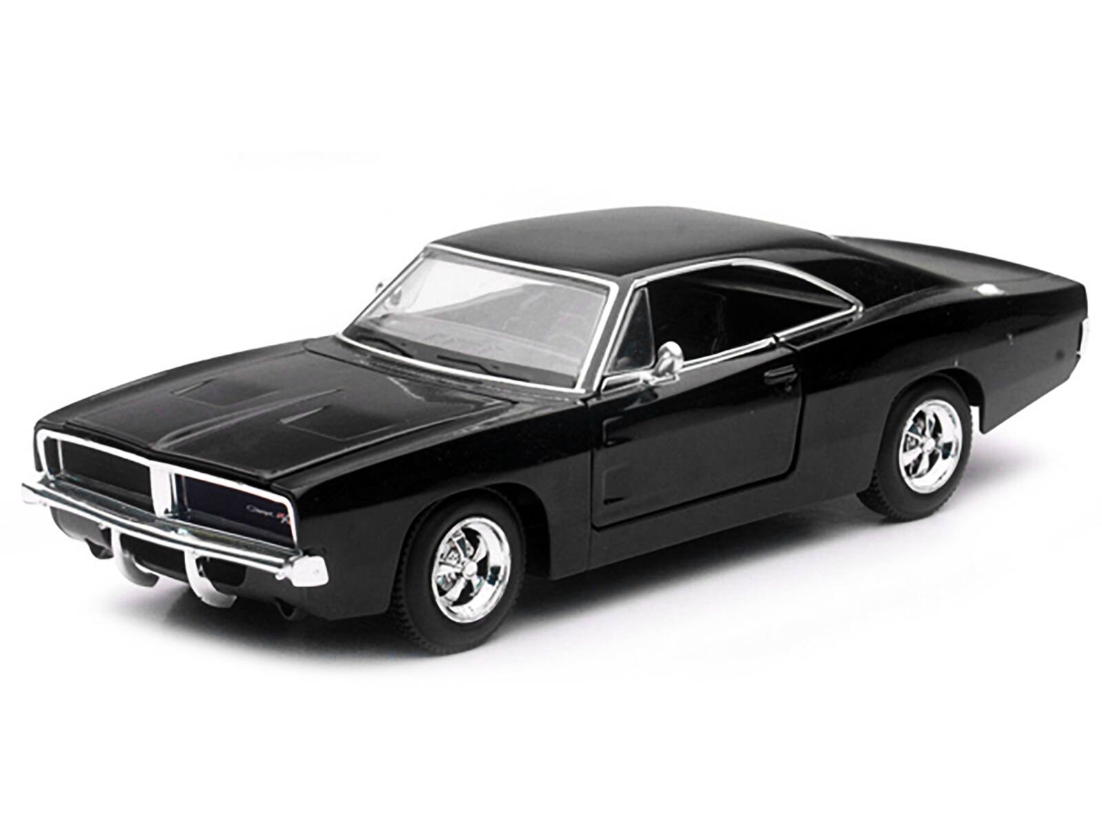 Alt View 1. New Ray - 1969 Dodge Charger R/T Black "Muscle Car Collection" 1/25 Diecast Model Car by New Ray.