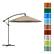 Alt View 14. Nature Spring - 10-Foot Offset Patio Umbrella - Sand.