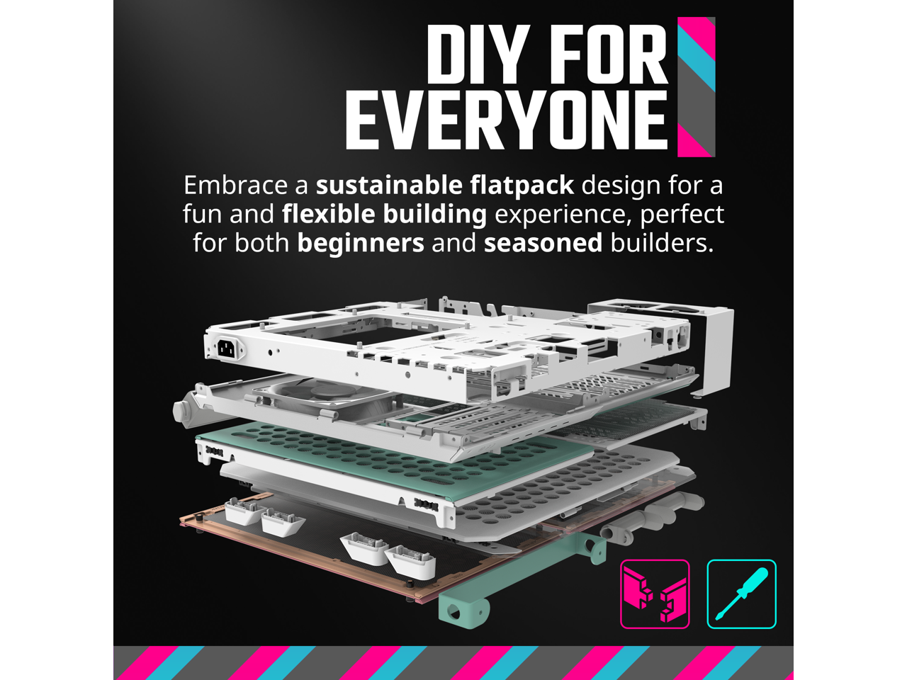 DIY FOR EVERYONE

Embrace a sustainable flatpack design for a fun and flexible building experience, perfect for both beginners and seasoned builders.