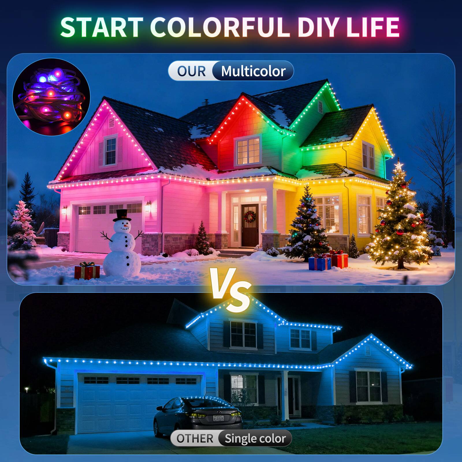 START COLORFUL DIY LIFE

OUR Multicolor

VS

OTHER Single color