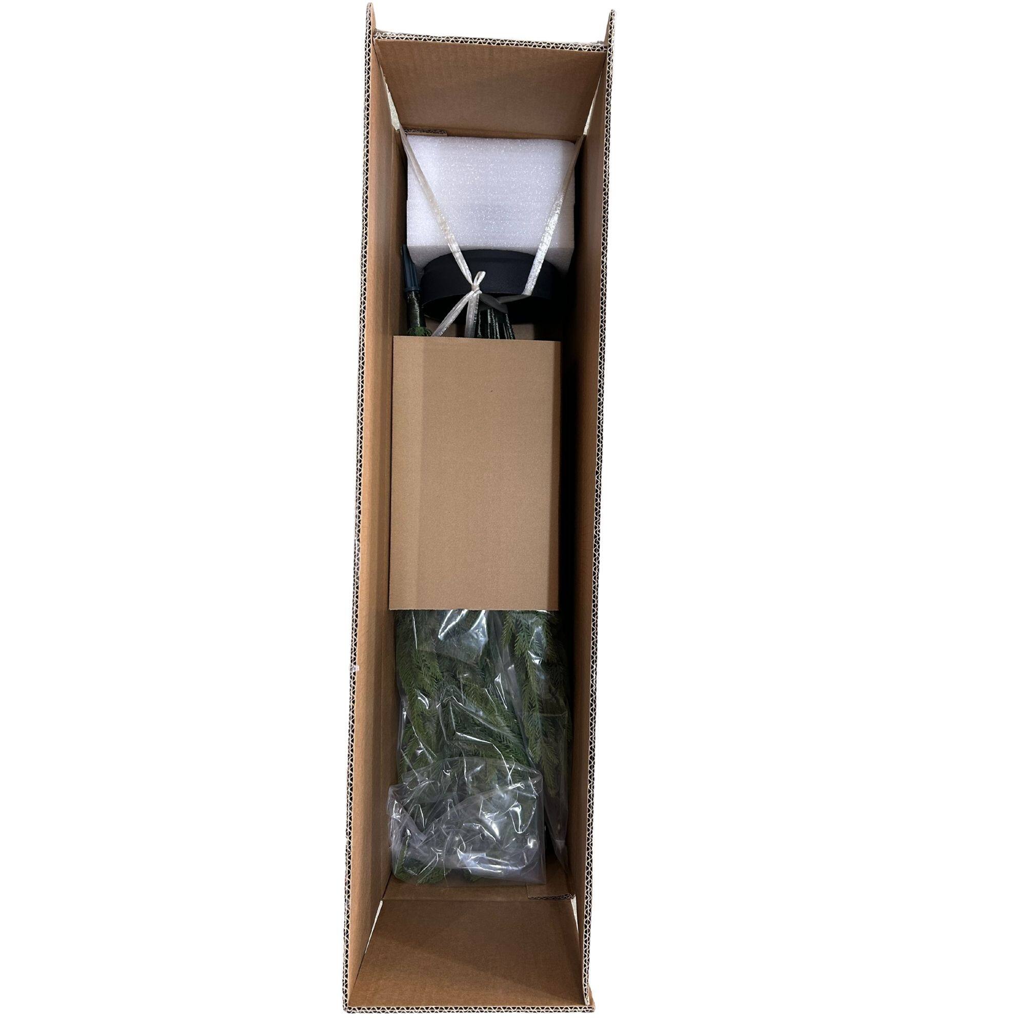 Alt View 1. Jandcase - 4FT Artificial Real Touch Norfolk Pine Tree 1pc/set, Potted Plants for Christmas, Easy Fluff & Store, Indoor Outdoor - Green Leaves.