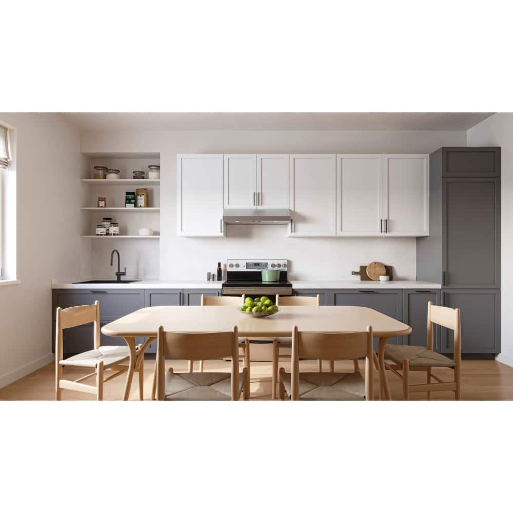 Alt View 12. Broan - Glacier 36-Inch 350 MAX Blower CFM 1.5 Sones Range Hood - Stainless Steel.