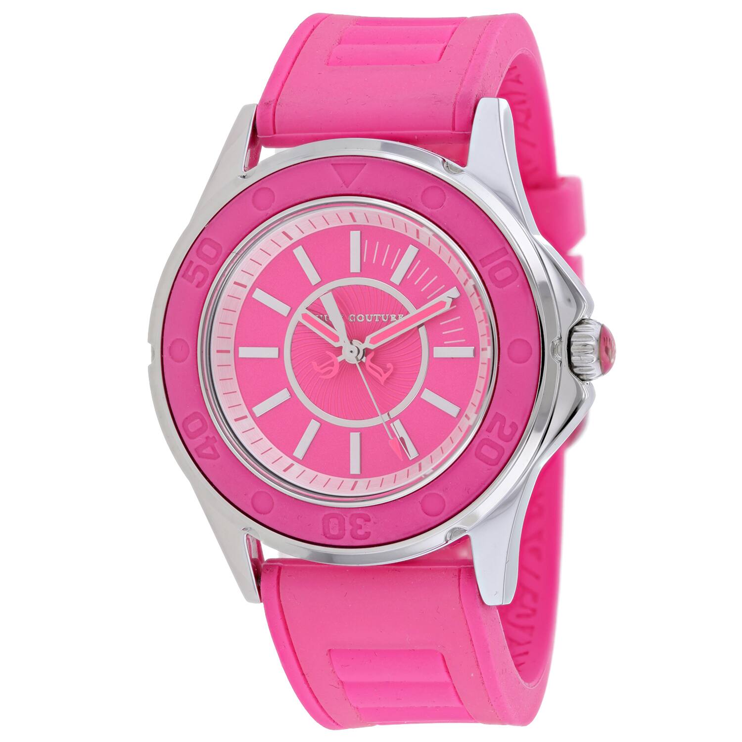Front. Juicy Couture - Juicy Couture Women's Rich Girl Pink Dial Watch - 1900872 - Pink.