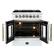 Alt View 2. Forno Appliances - Galiano 4.32 Cu. Ft. Freestanding Dual Fuel True Convection Range - White.