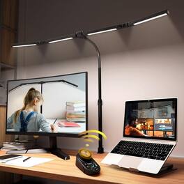 Dazzed Corner - Adjustable LED Desk Lamp – Stepless Dimming, 5 Modes - Black