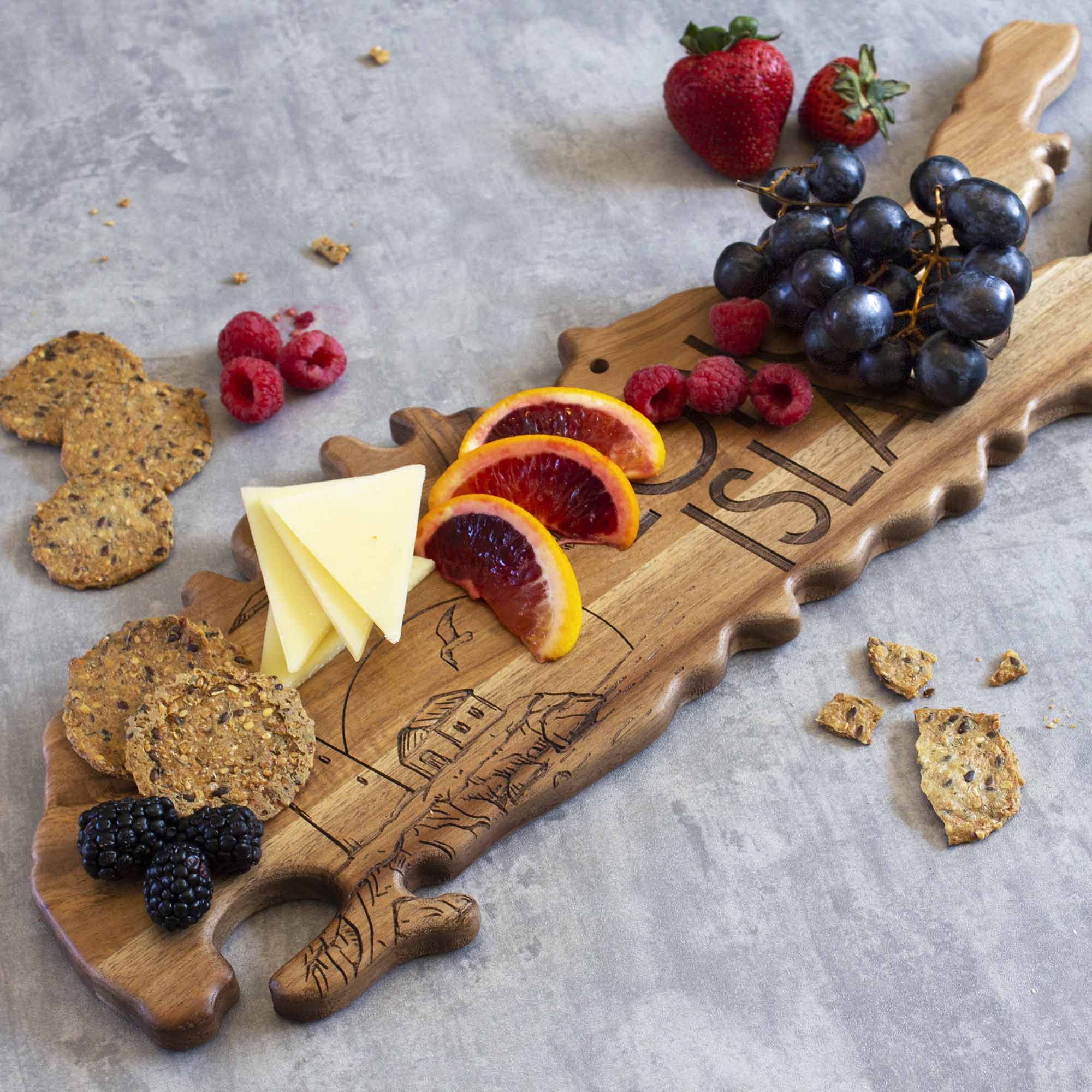 Alt View 2. Rock & Branch - Origins Series Long Island Cutting Board.