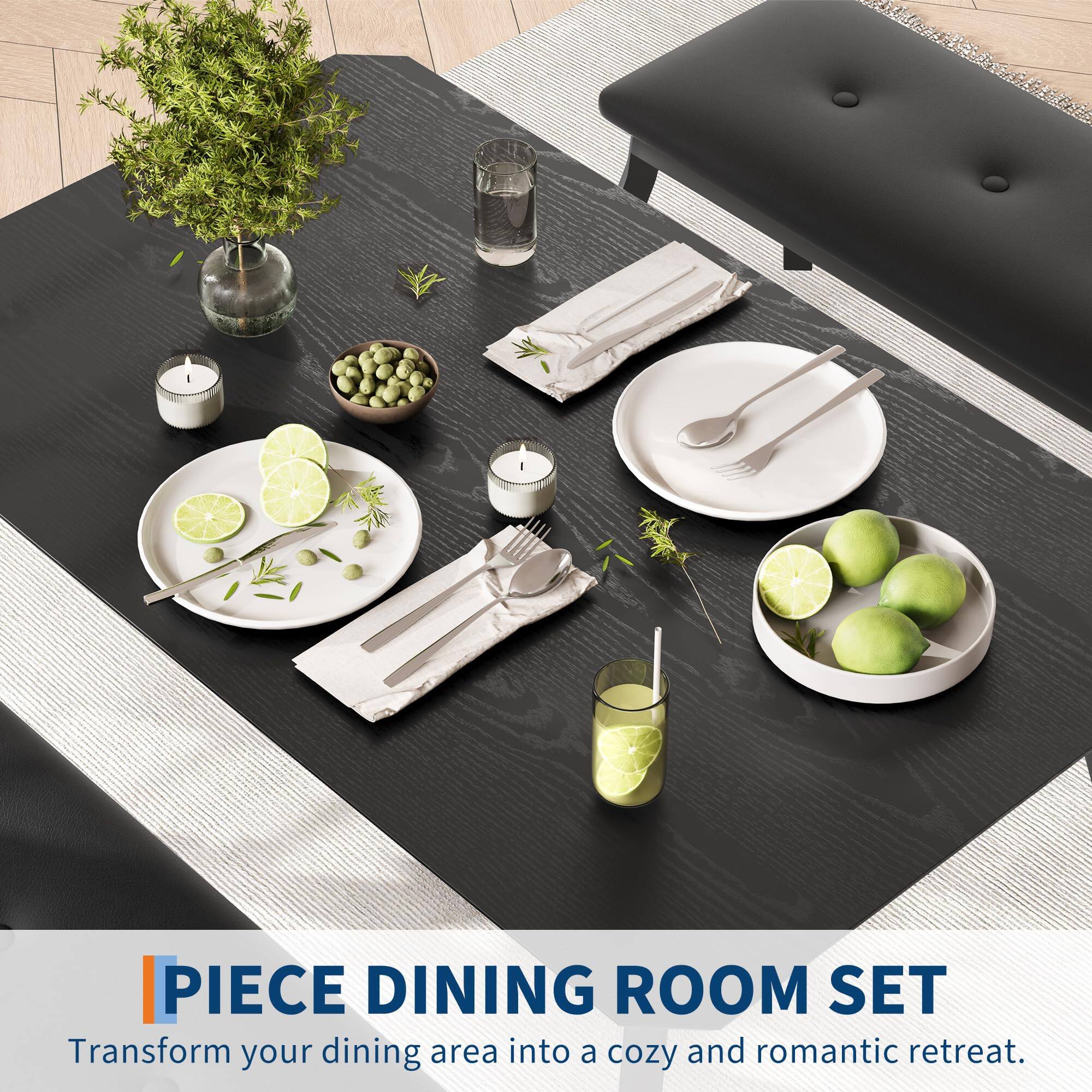 PIECE DINING ROOM SET  
Transform your dining area into a cozy and romantic retreat.