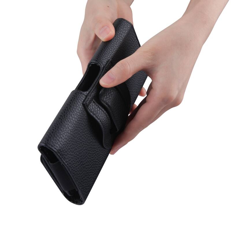 Alt View 2. LUXMO - LUXMO XL Size Horizontal Phone Holster-Card Series - Black - Black.