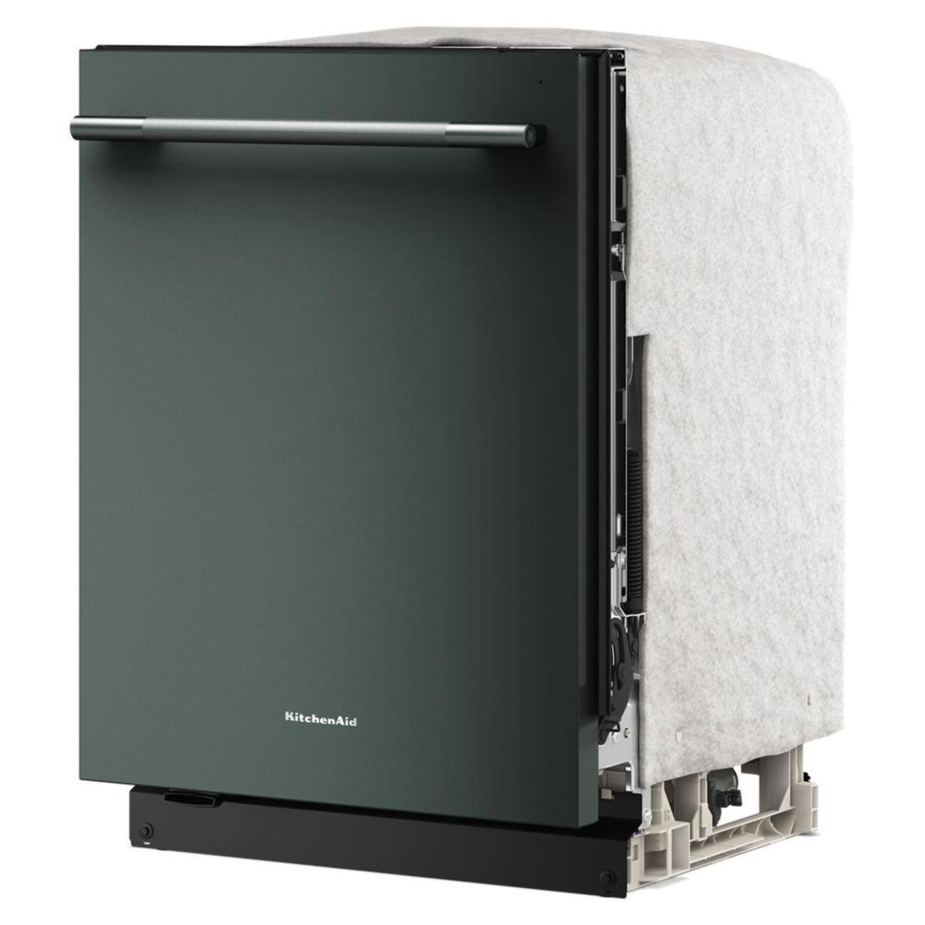 Left. KitchenAid - 24" Top Control Built-In Dishwasher with 360 Max Jets Third Rack, Advanced ProDry, Ultra-bright LED Lighting - Juniper.