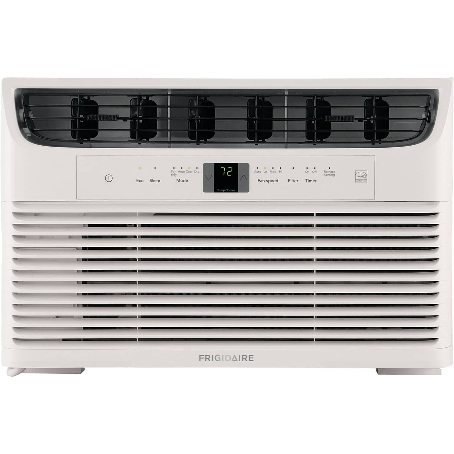 Front. Frigidaire - 250 Sq. Ft. 6,000 BTU Compact Window Air Conditioner - White.