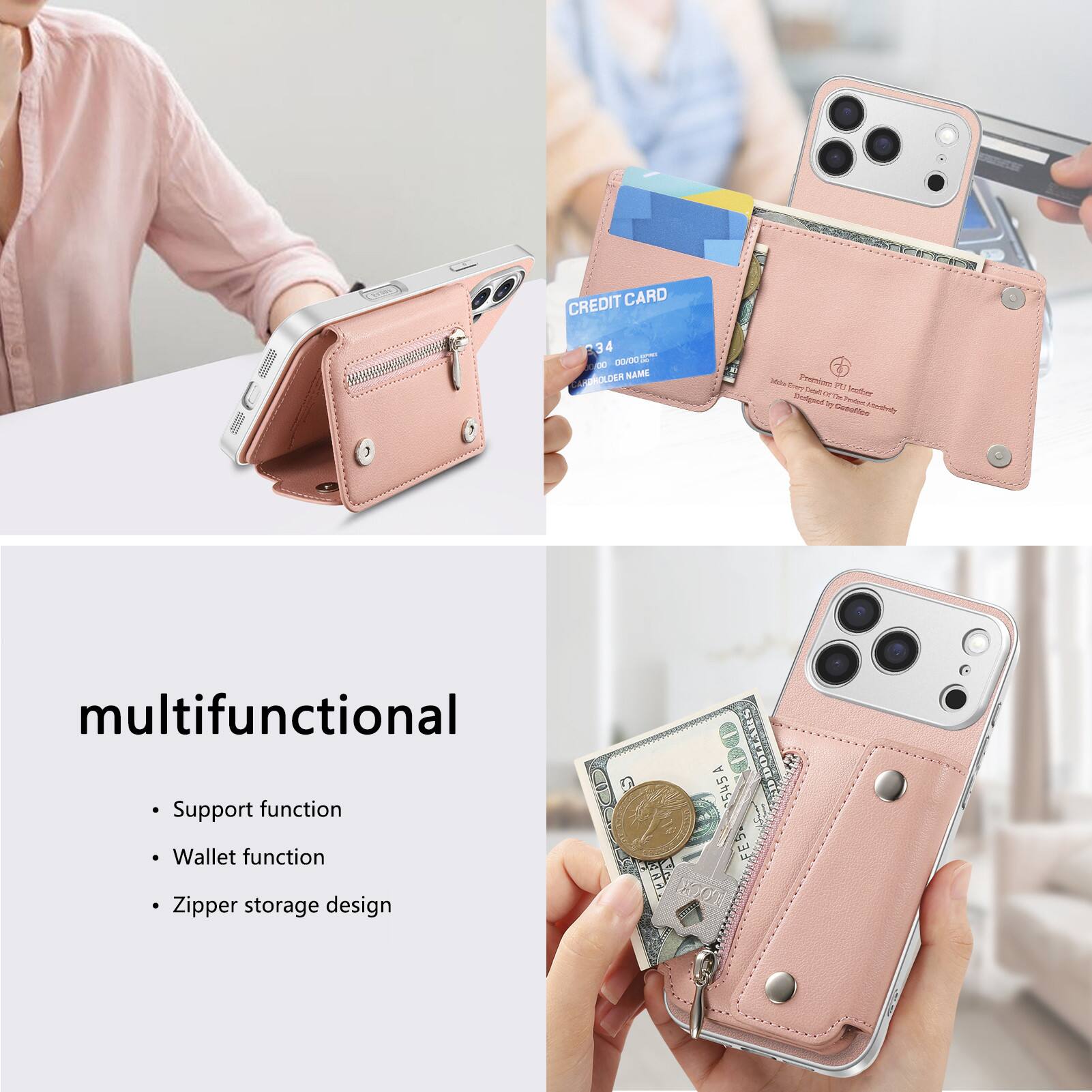 SUGGESTIVE,
CREDIT CARD 34 00 00/00/16 ARDHOLDER NAME

Mo. brown Premium PG Designed Daily of in leather Protein undredretty Casolites

multifunctional
- Support function
- Wallet function
- Zipper storage design

545A FES