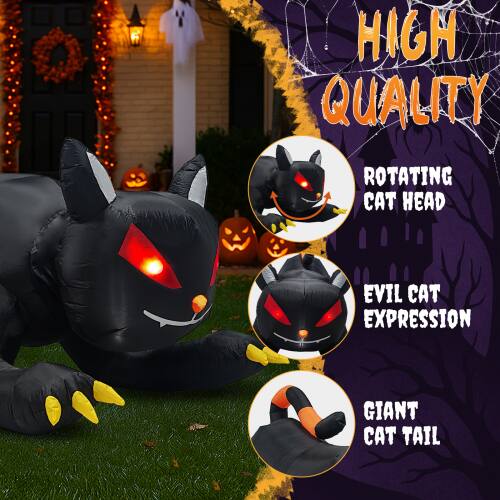 HIGH QUALITY  
ROTATING CAT HEAD  
EVIL CAT EXPRESSION  
GIANT CAT TAIL