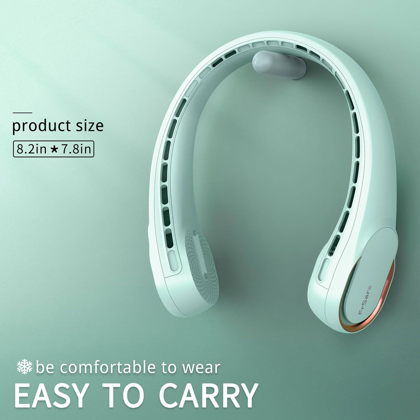 product size 8.2in * 7.8in  
FrSara  
be comfortable to wear  
EASY TO CARRY
