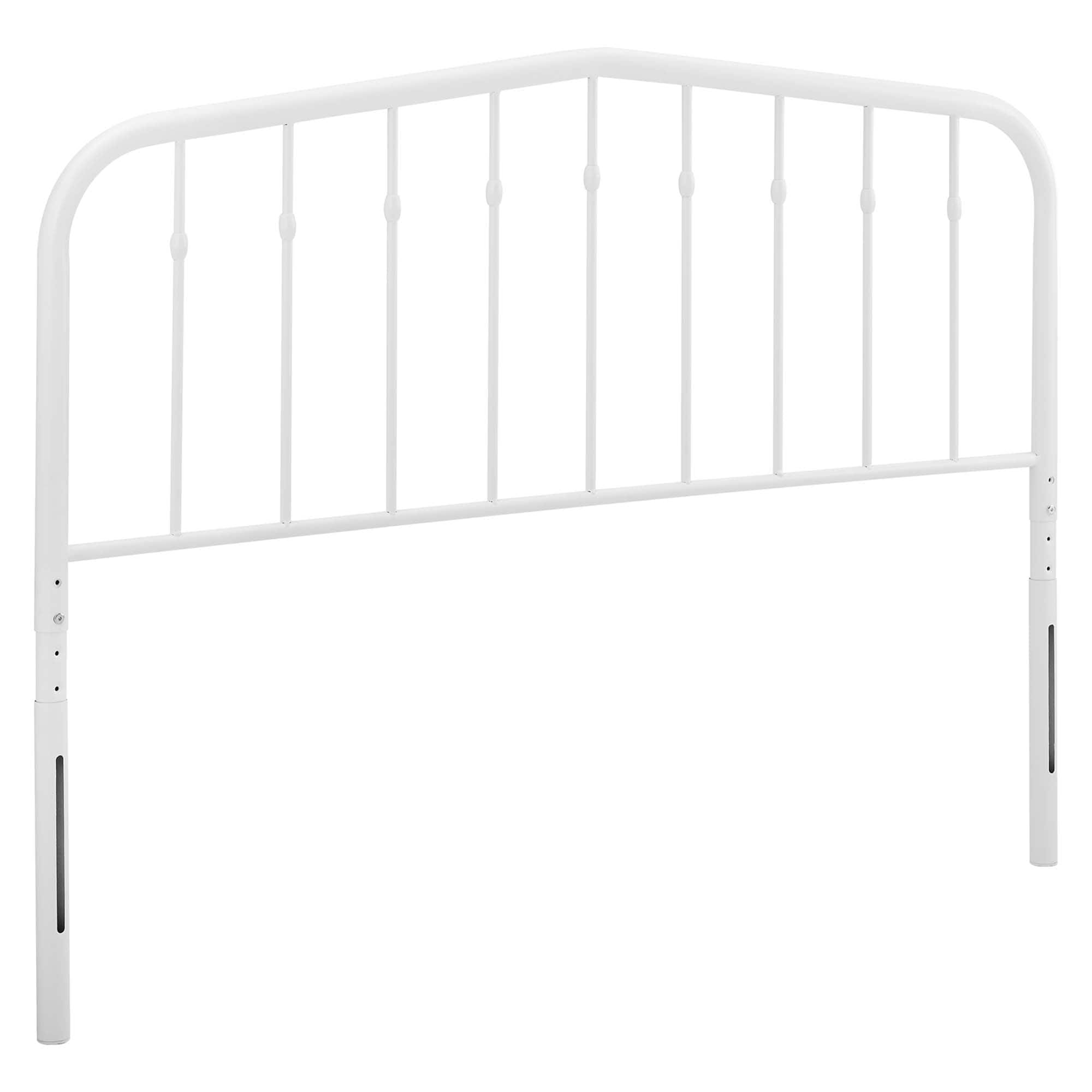 Photos - Other Furniture Modway Lennon Metal King Headboard by  - White MWY-MOD-6167-WHI 