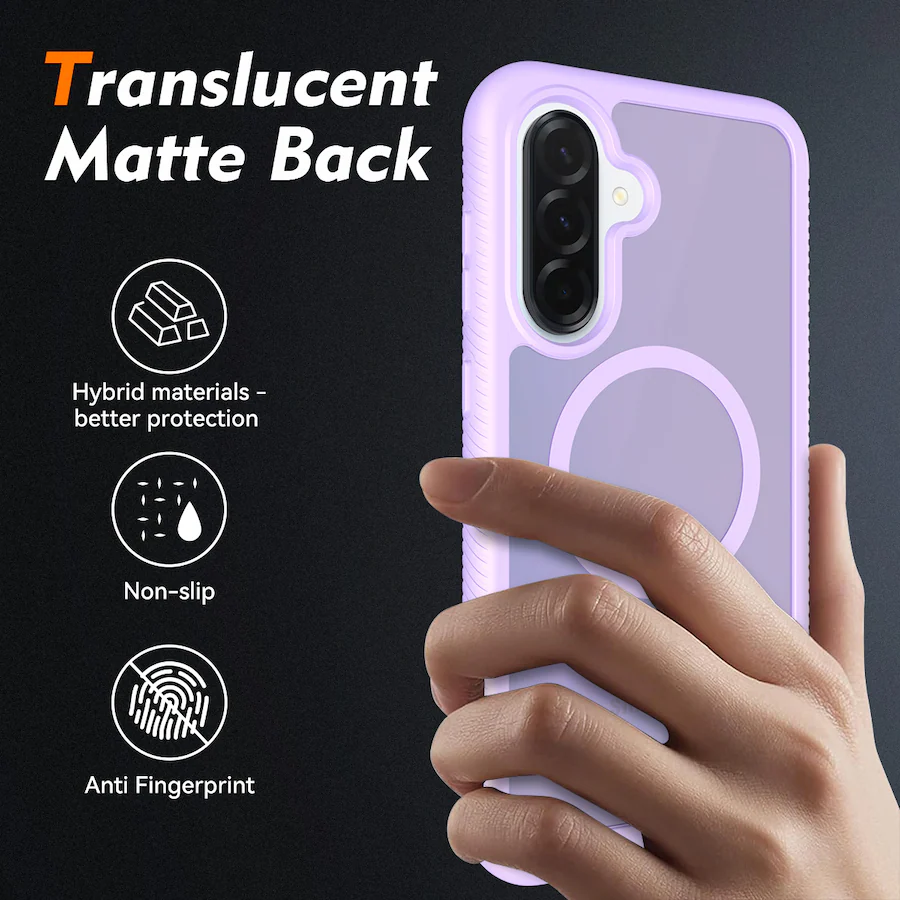 Dteck Slim Matte Magnetic Case for Samsung Galaxy A37 Shockproof Full ...