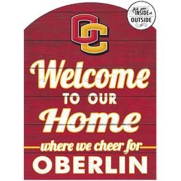 Jardine - Oberlin Yeomen 16'' x 22'' Indoor/Outdoor Marquee Sign - Red