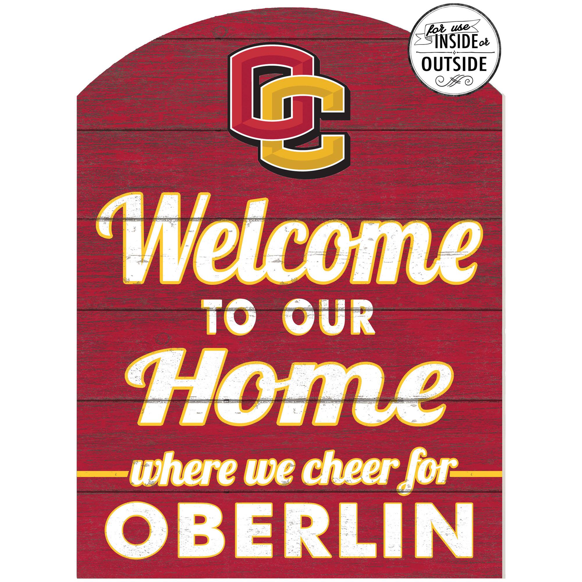 Oberlin Yeomen 16'' x 22'' Indoor/Outdoor Marquee Sign
