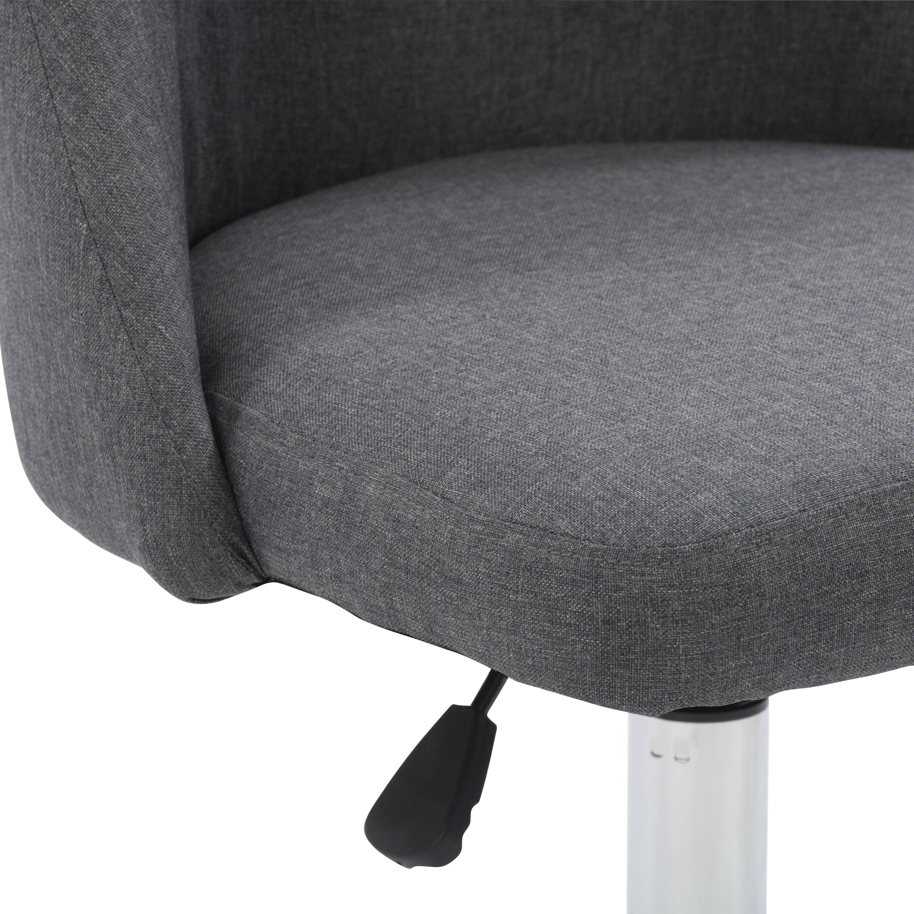 Alt View 17. CorLiving - Marlowe Upholstered Armless Task Chair - Dark Grey.