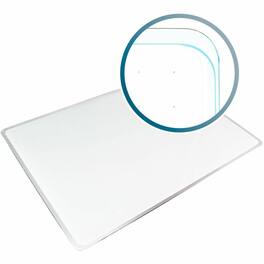 Floortex - Viztex Glacier Multi-Purpose Grid Glass Dry Erase Board 24'' x 36'' - White