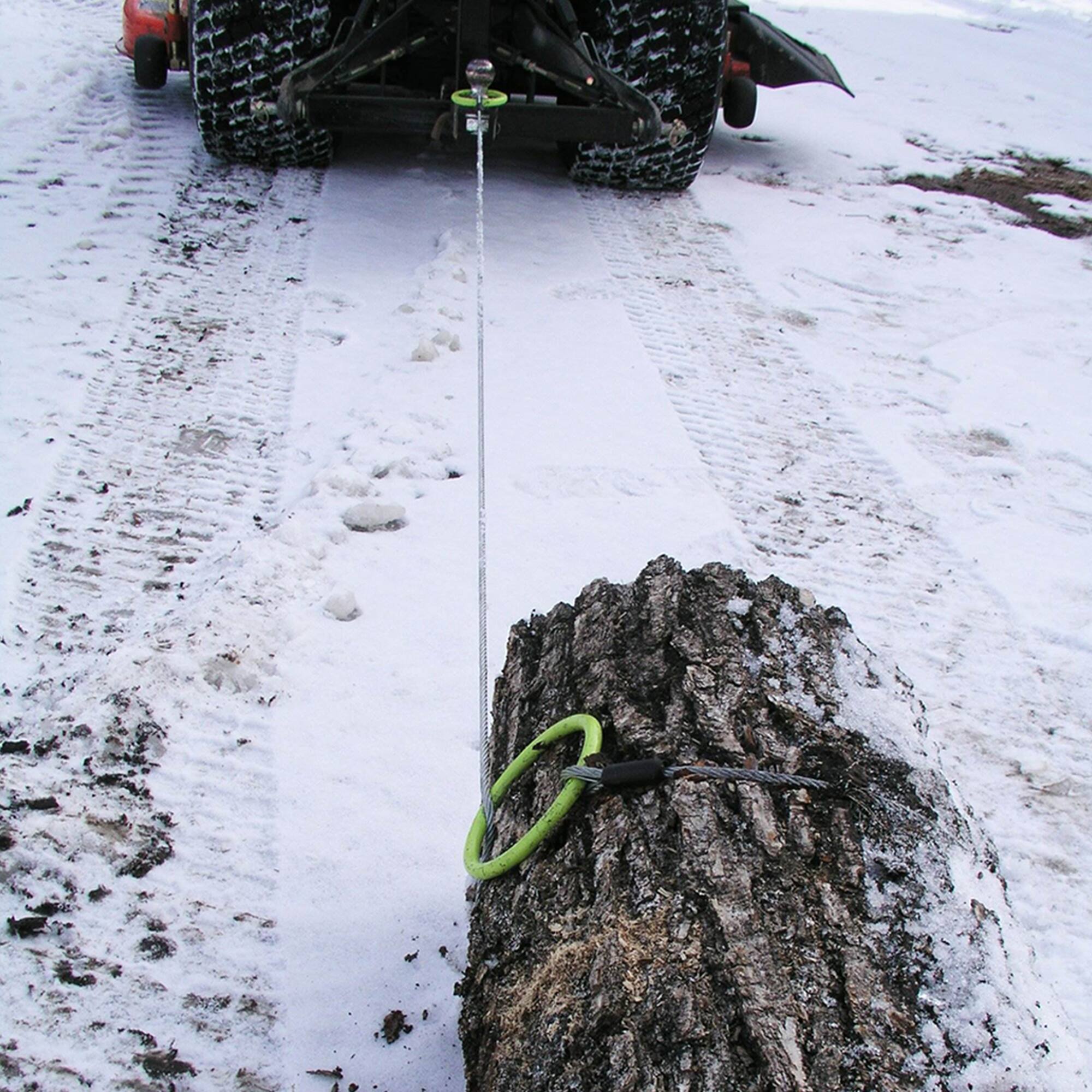 Alt View 3. Timber Tuff - Timber Tuff TMW-38 ATV and UTV Heavy Duty Log Lumber Choker Cable with Tow Rings.