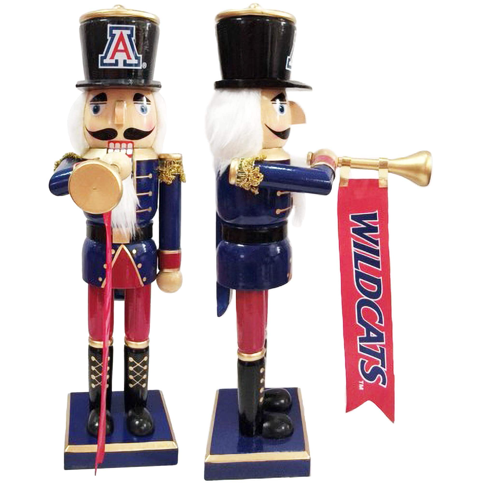 Santa's Workshop - Arizona Wildcats 14" Bugler Nutcracker - Blue