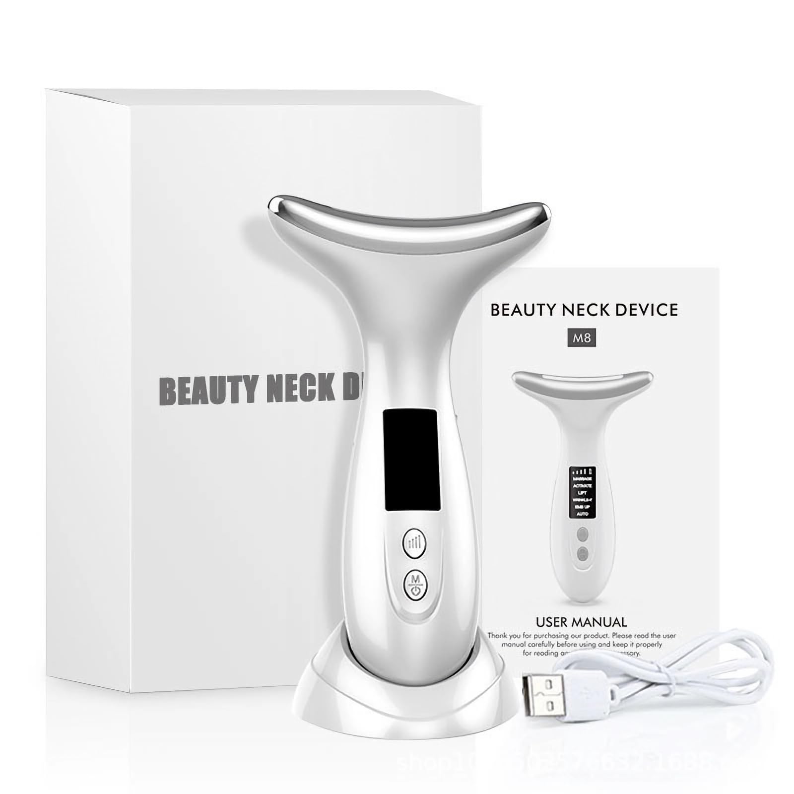 BEAUTY NECK DEVICE  
M8  

BEAUTY NECK DEVICE  
M8  

USER MANUAL  
Thank you for purchasing our product. Please read the user manual carefully before using and keep it properly for reading or on