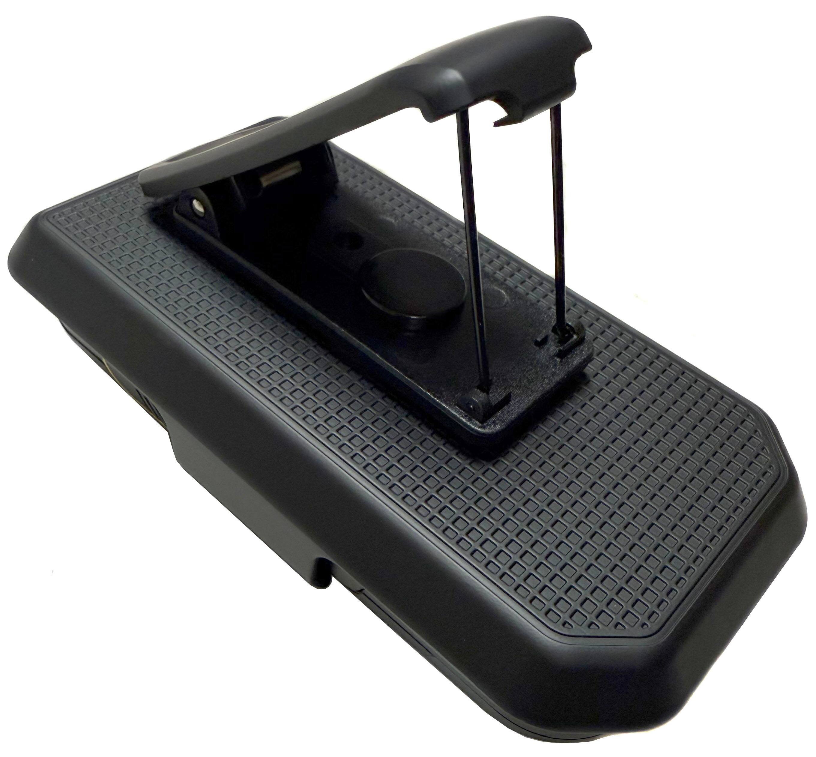 Alt View 5. Nakedcellphone - Holster Case for Sonim XP3 Plus 5G Flip Phone (2025, X320) - Ratchet Belt Clip Holder - Black.