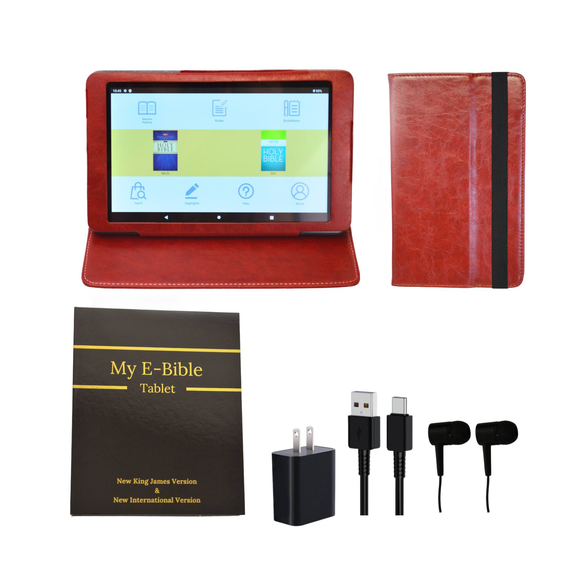 - HOLY BIBLE
- My E-Bible Tablet
- New King James Version & New International Version