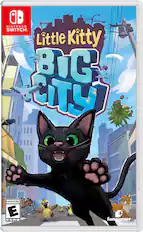 Nintendo Switch. Little Kitty Big City. E for Everyone. ESRB. Fangamer.