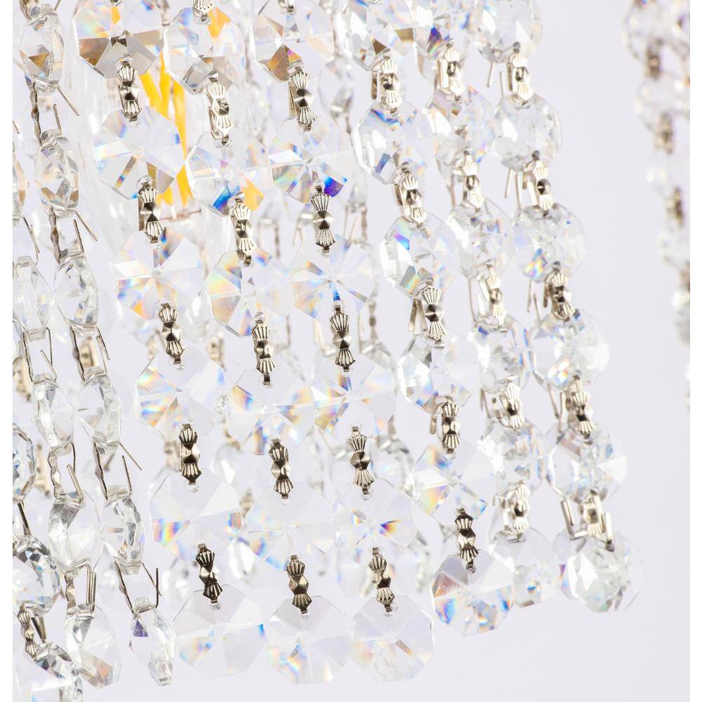 Back. Living District - Phineas 1 light Brass and Clear Crystals wall sconce - Brass And Clear Crystals.