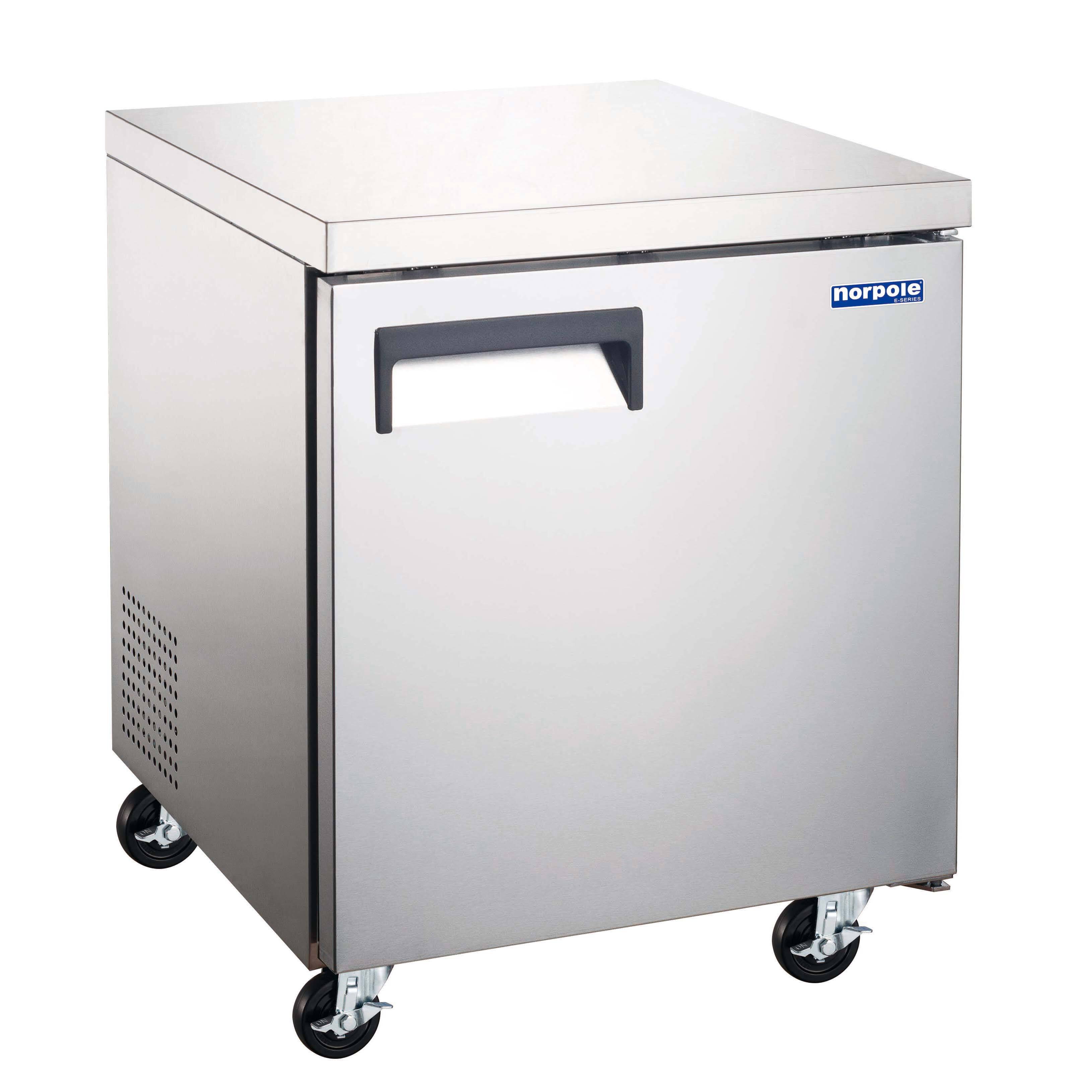 Alt View 5. Magic Chef - E-Series 27 in. 6 cu. ft. Single Door Under Counter Refrigerator in Stainless Steel - Stainless Steel.