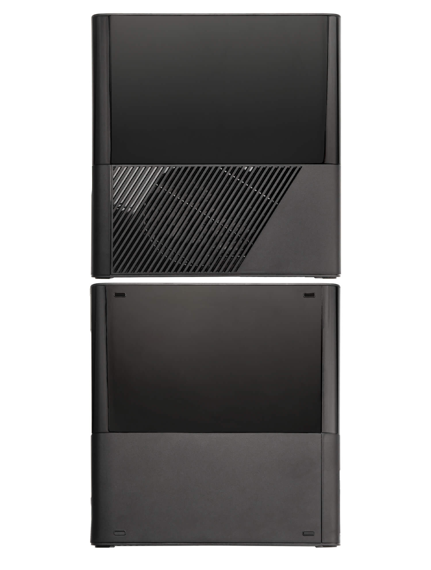 Alt View 5. MobileSentrix - Top & Bottom Housing Casings Replacement Compatible For Xbox 360 E - Black.