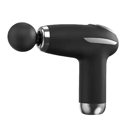 Front. Cluzine - Portable Mini Fascia Gun Deep Tissue Massager for Cervical Spine & Full Body Relaxation - Black.