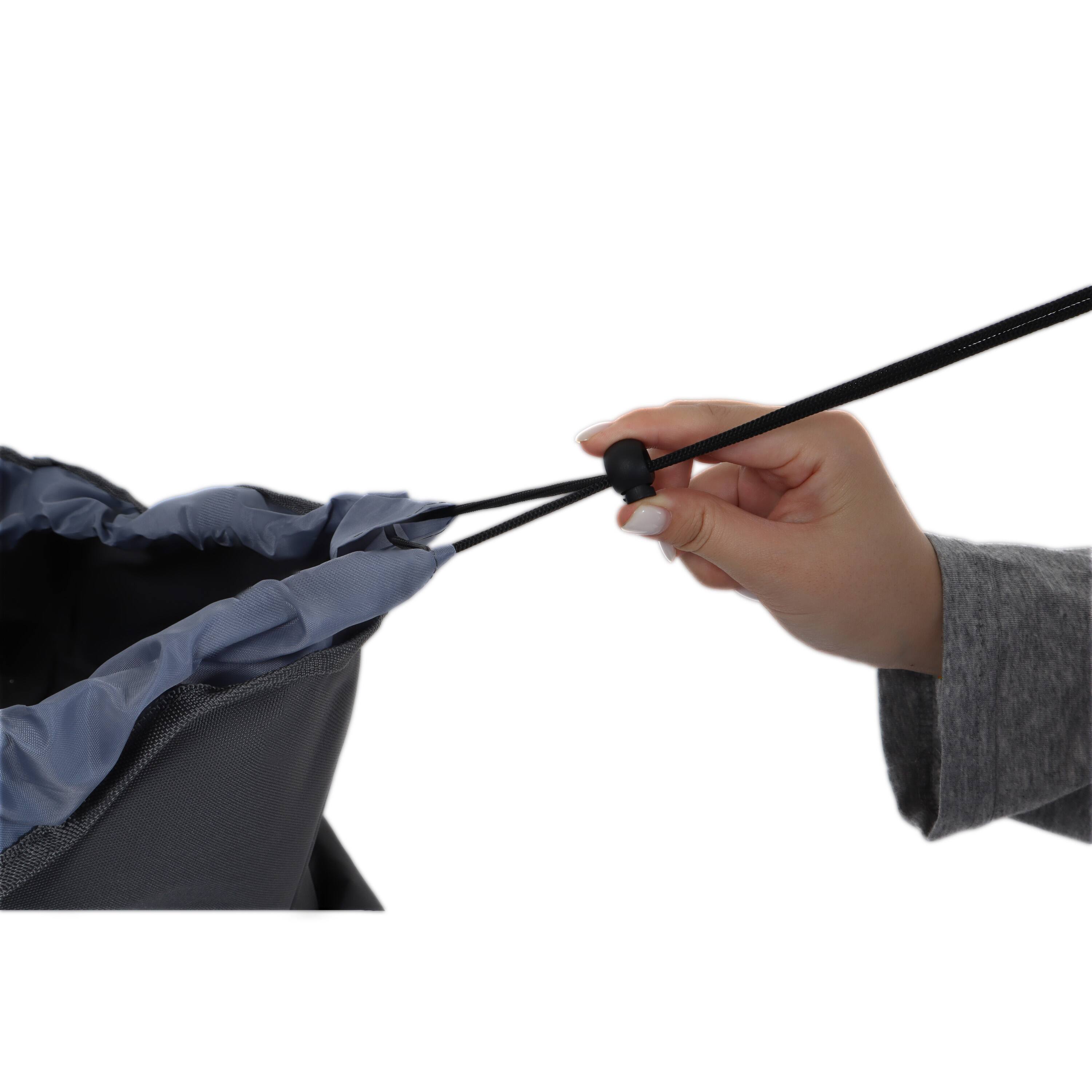 Alt View 6. Mondawe - Expandable Dual-Layer Wagon Utility Carts w/ 225LBS Capacity, 360° All-Terrain Wheels - Gray.