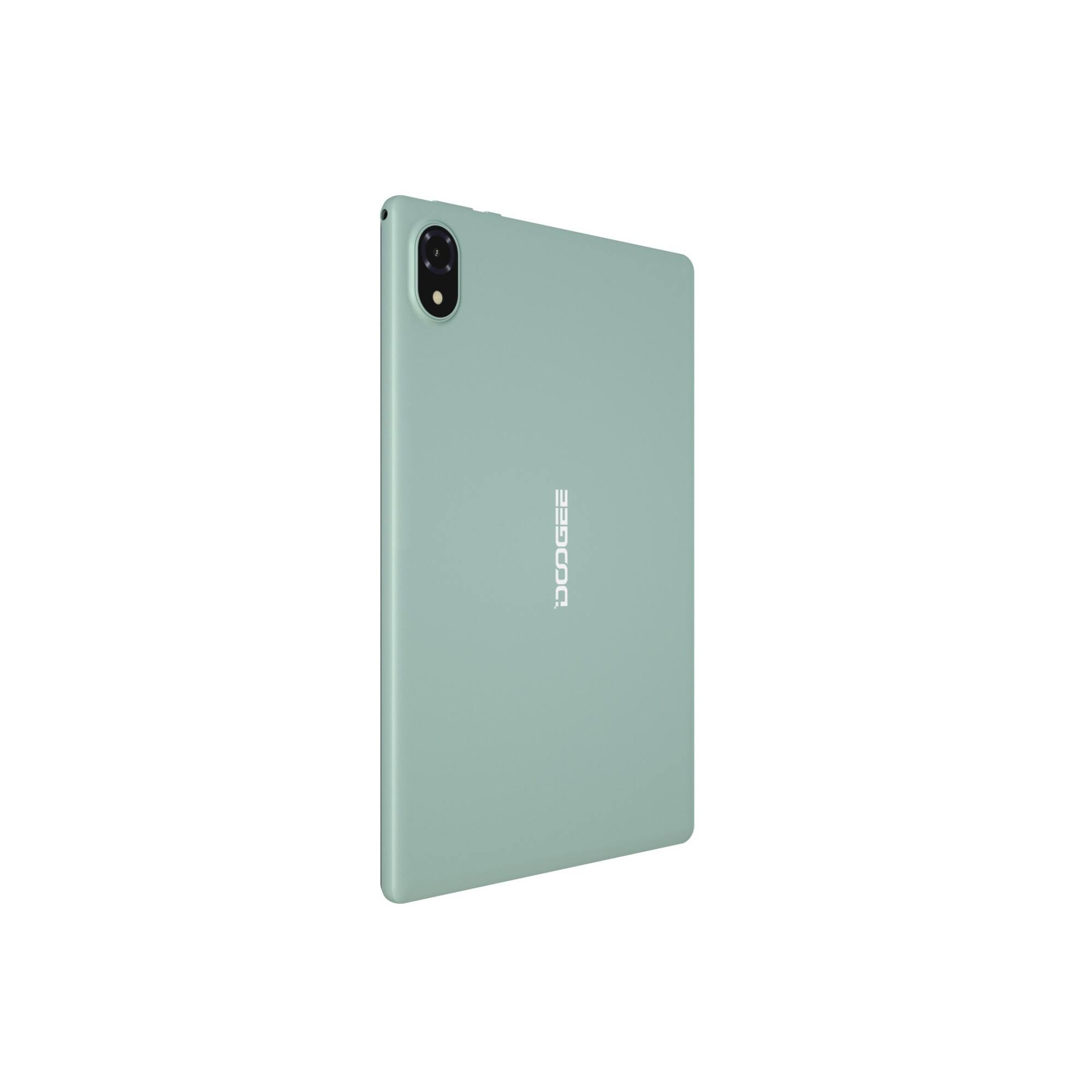 Back. Doogee - Doogee U10 Android 13 Tablet, 10-Inch, 4GB RAM, 128GB ROM, 1TB Expandable, IPS HD Display, 5060mAh Battery - Green.